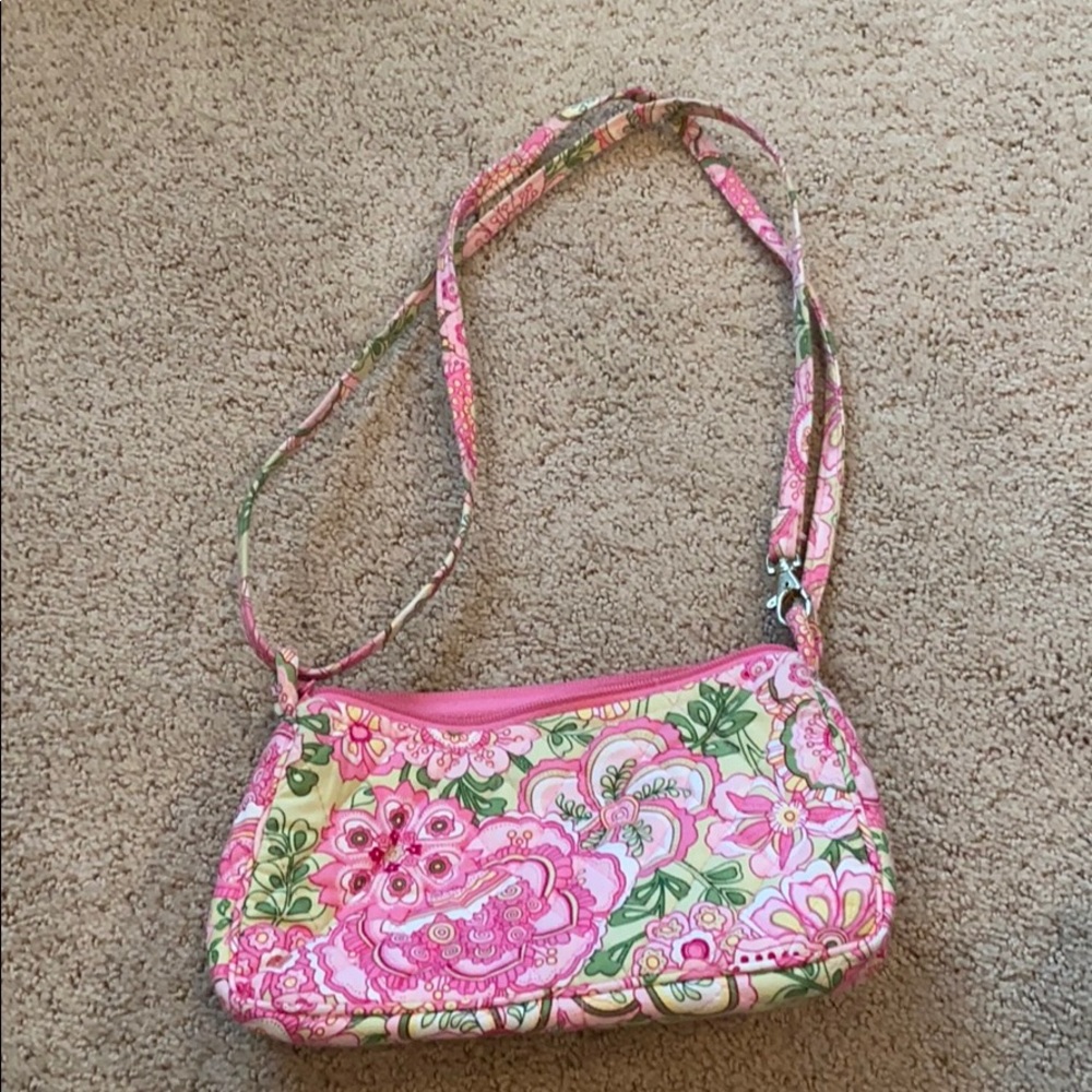 Vera Bradley pink petal small purse crossbody